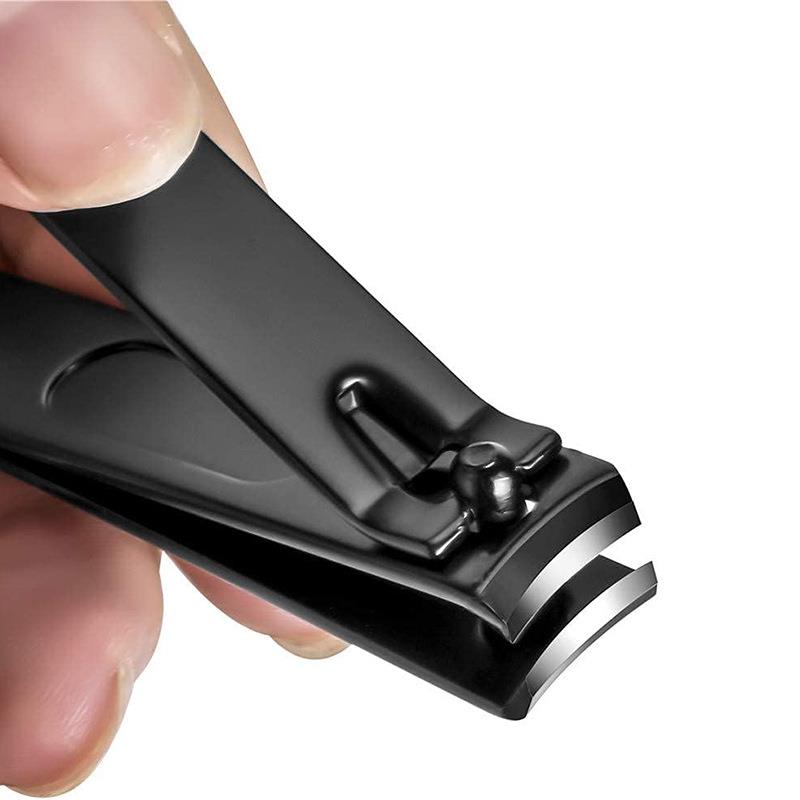 直销新款专业礼品定 制指甲钳美甲三件套装指甲刀修甲跨境黑色印