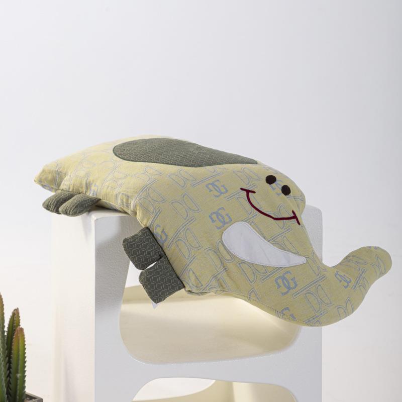 直销新款2024新款小象荞麦枕 枕头枕芯 鹅黄30*58cm