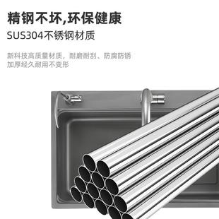 手工大洗菜盆单槽枪灰纳米洗碗池304不锈钢水槽厨房家用 直销新款