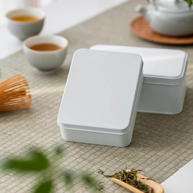 新款直销北欧白色马口铁盒曲奇盒包装盒烘焙礼品盒长方形收纳盒可