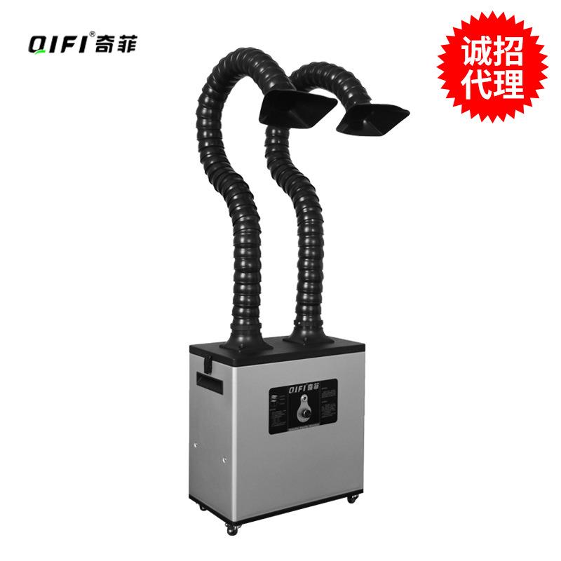 直销新款工厂专用焊锡除烟除尘净化器200W净化器双工位车间焊锡烟