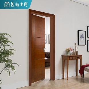 新款直销复合实木门平开原木防腐防潮卫生间门室内环保烤漆静音卧
