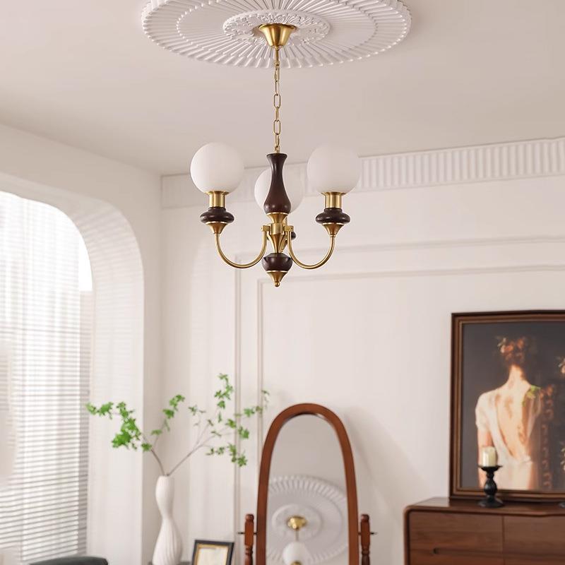 直销新款法式复古中古吊灯卧室客厅主灯新中式美式书房餐厅吸顶灯