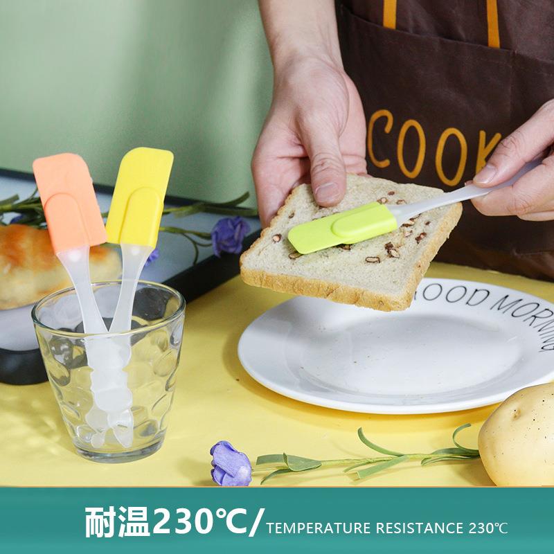 直销新款硅胶刮刀小号塑料手柄刮刀奶油硅胶刮刀烘焙专用硅胶抹刀