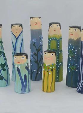 直销新款跨境西伯利亚花盆人脸装饰品摆件花盆家居设计装修套装创