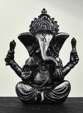 直销新款跨境爆款砂岩树脂工艺品印度象头神家居装饰摆件创意礼品