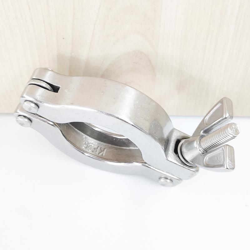 直销新款04不锈钢快装真空卡箍接头铝合金卡盘KF25快速法兰卡扣管