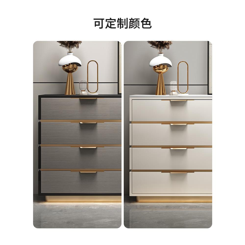 直销新款意式极简八斗柜实木轻奢卧室收纳柜储物柜六斗抽屉柜餐边