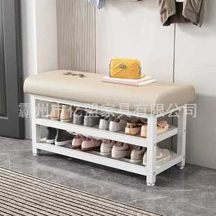 直销新款换鞋凳可坐式鞋柜 家居入户门长条凳 服装店轻奢高级感沙