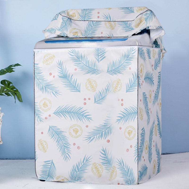 直销新款跨境通用防晒防水双桶洗衣机防尘罩家用上开印花波轮洗衣