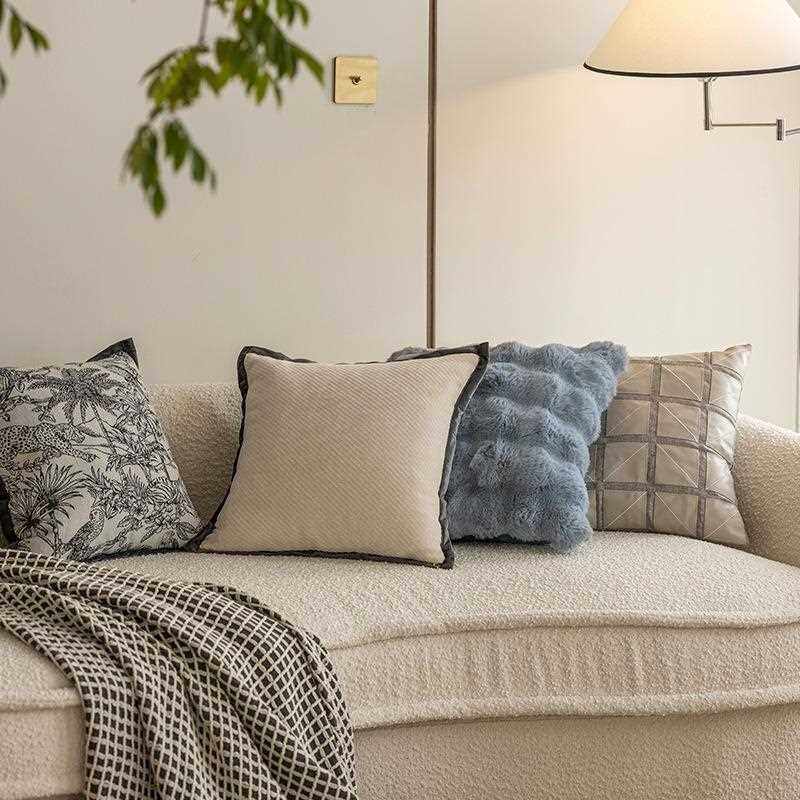 新款直销北欧现代沙发客厅抱枕黑白刺绣靠枕简约样板间飘窗靠垫抱,居家布艺,抱枕被,淘宝优惠券,粉丝福利购,淘宝优惠卷