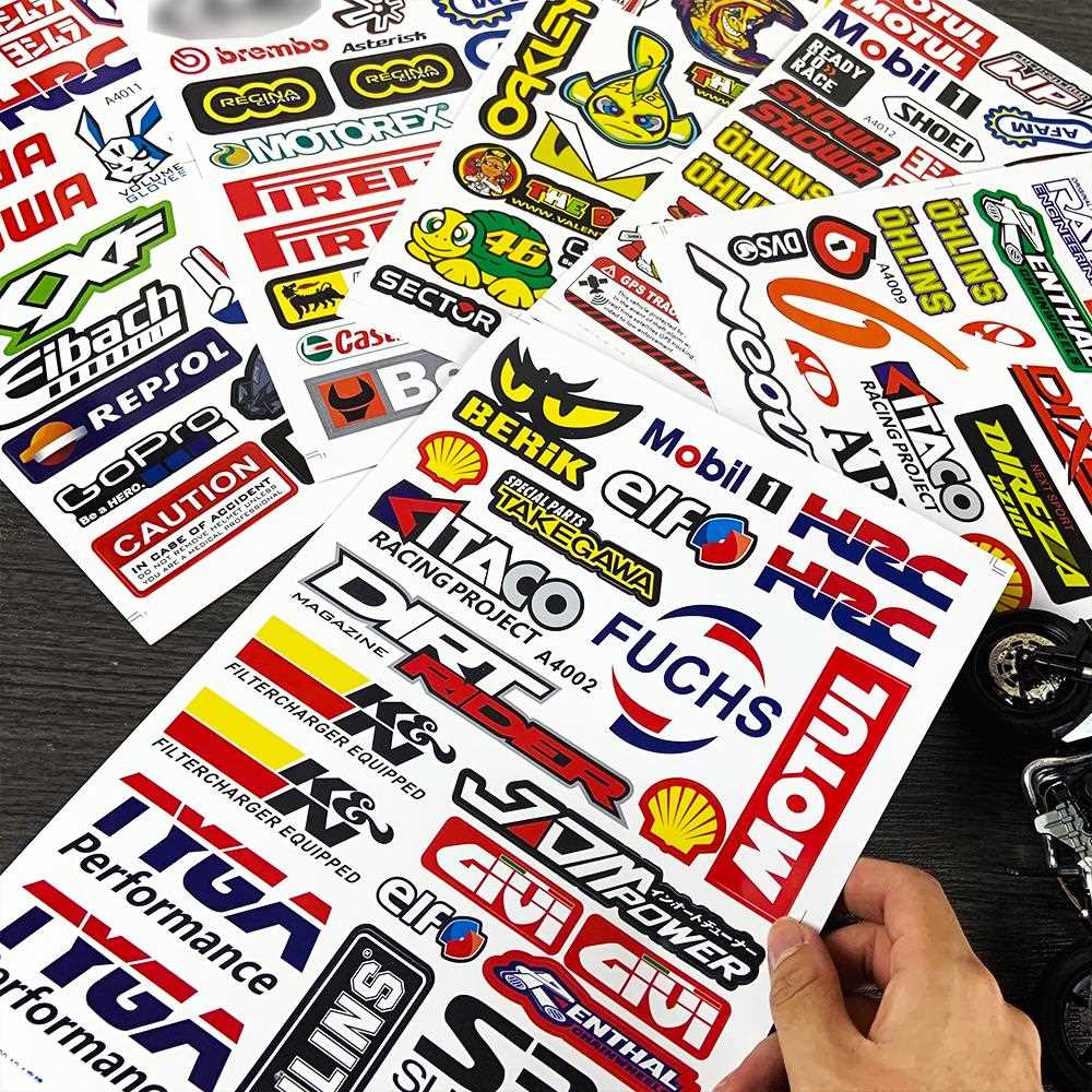 直销新款汽车电动车摩托车装饰贴纸防水遮盖划痕贴改装头盔贴画赞