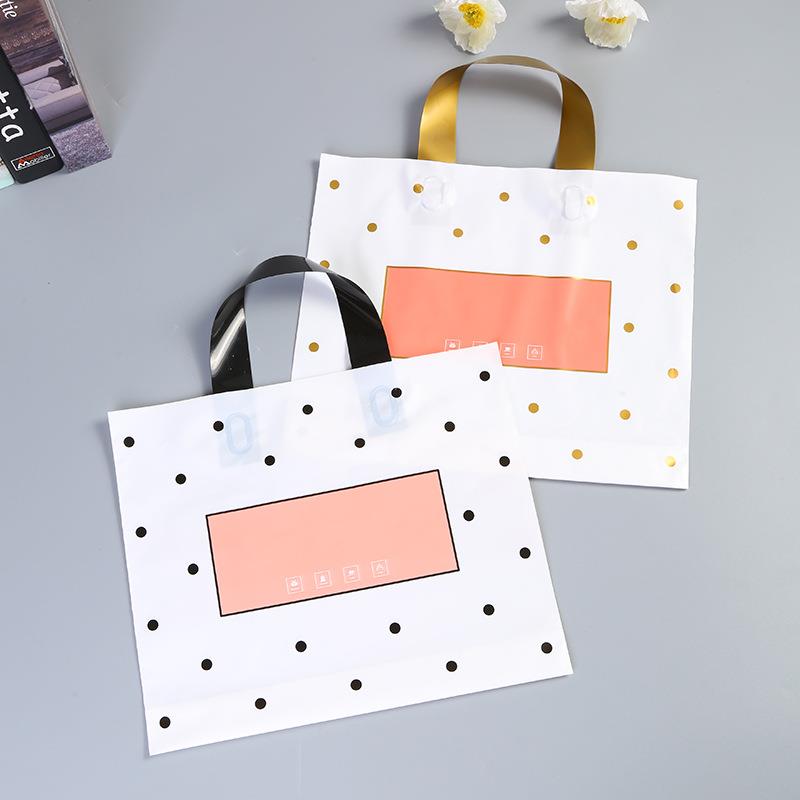 直销新款服装袋塑料手提礼品袋服装店购物袋子PE印花手提袋印字加