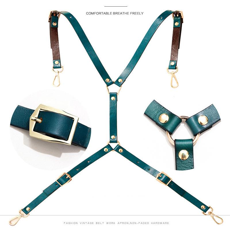 直销新款围裙牛仔画画咖啡师奶茶店服务员印字美发美甲触犯工作服