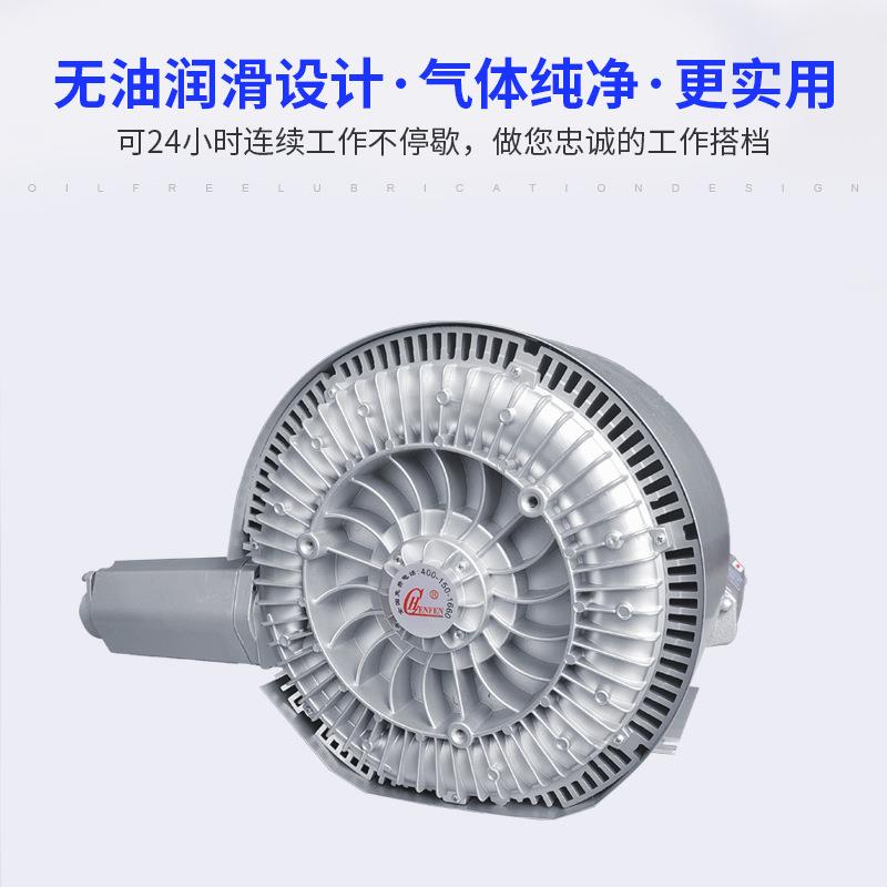 直销新款现货高压漩涡鼓风机HB-6455工业曝气污水漩涡气泵5.5KW高