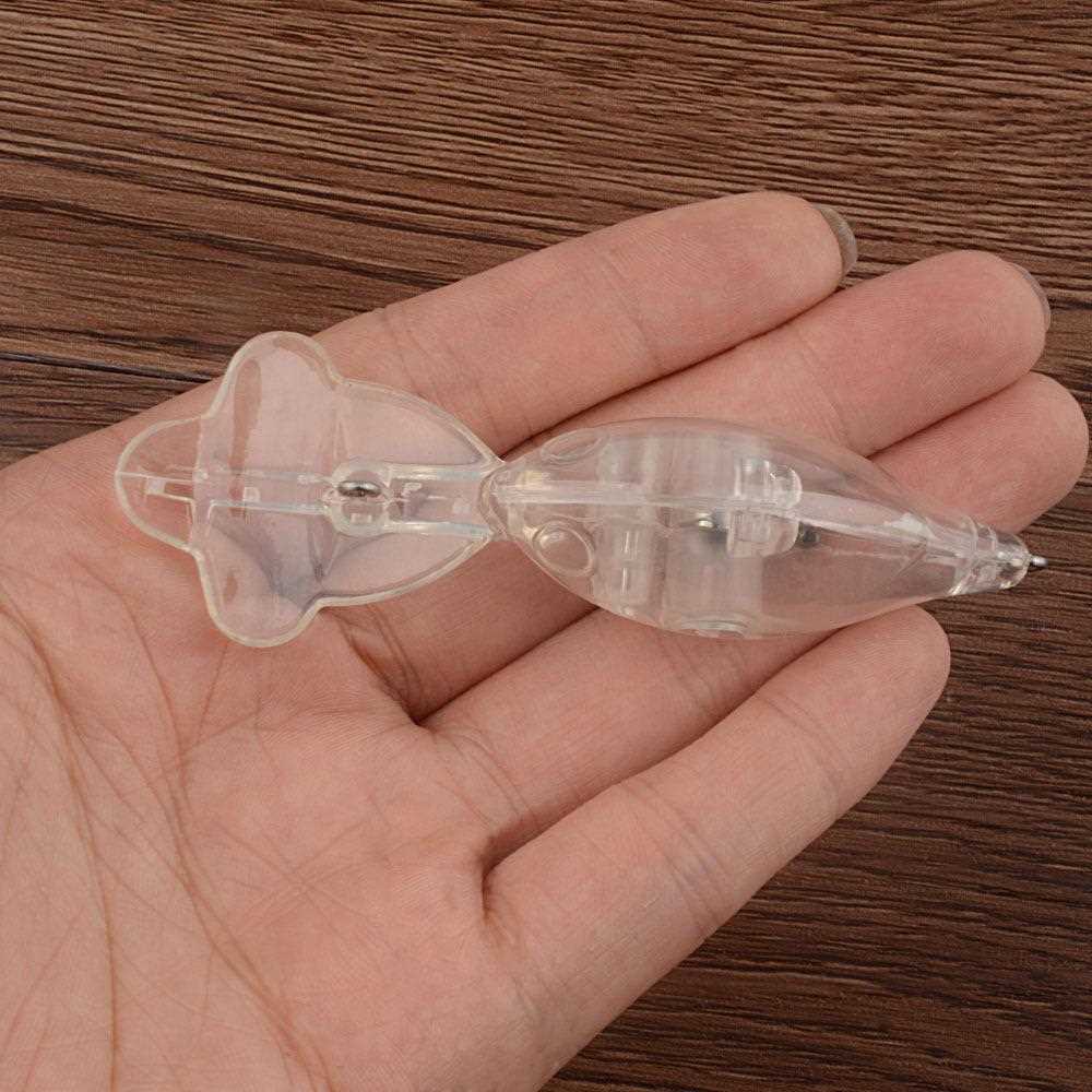 直销新款N07海钓舌嘴路亚饵摇滚空白胚体9CM/7.0G 无钩透明塑料硬