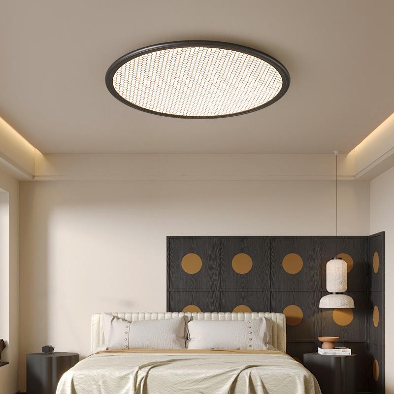 直销新款中古风吸顶灯全光谱护眼现代简约书房灯具超薄无缝隙高级