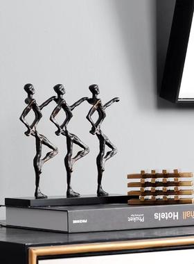 直销新款现代简约设计感三人舞蹈摆件客厅电视柜样板间酒店商场陈
