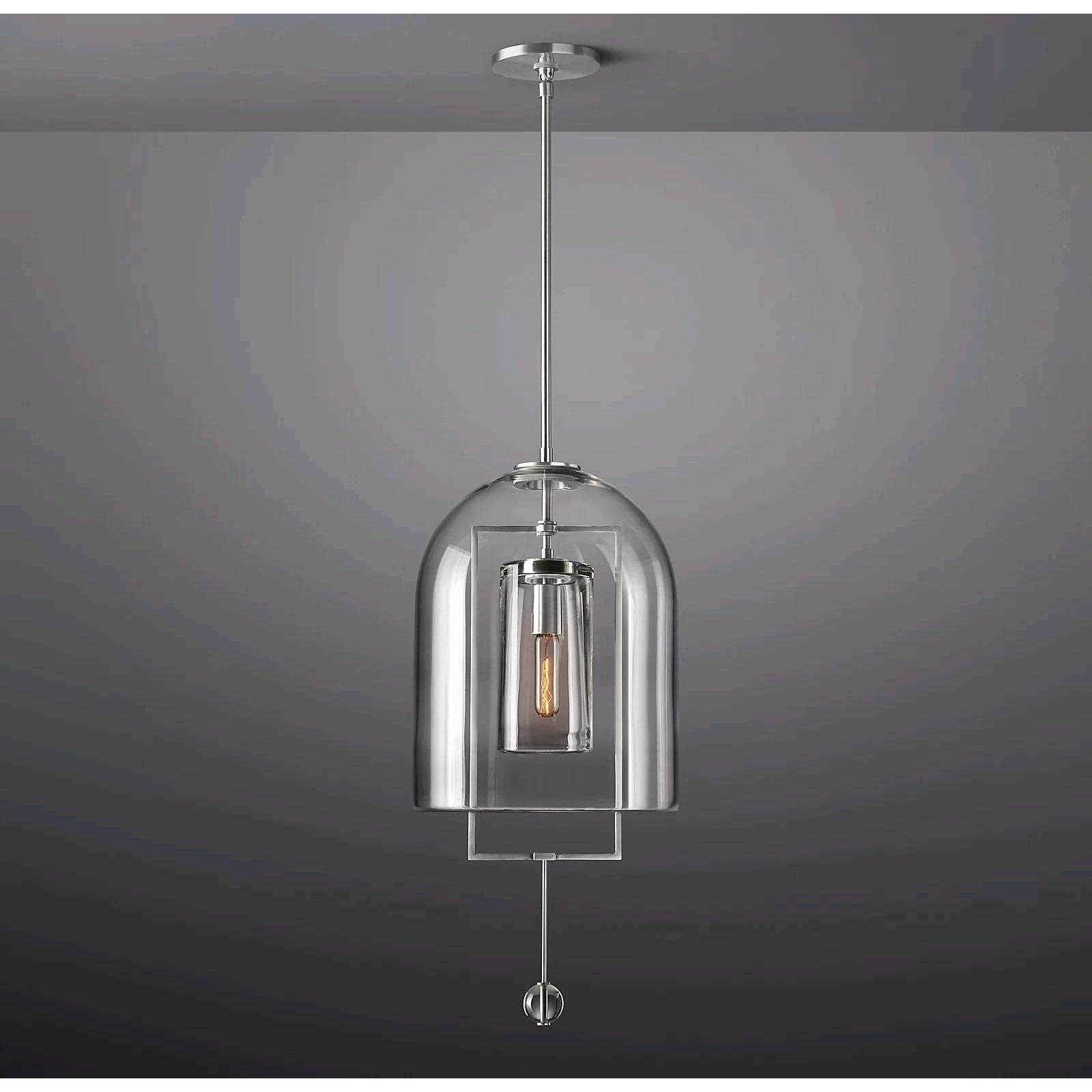 直销新款全铜美式吊灯RH北美卧室床头简约后现代轻奢港风餐厅吧台