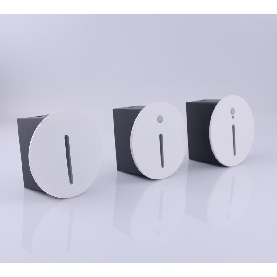 直销新款地脚灯圆形感应地脚灯嵌入式壁灯小夜灯铝材楼梯踏步台阶