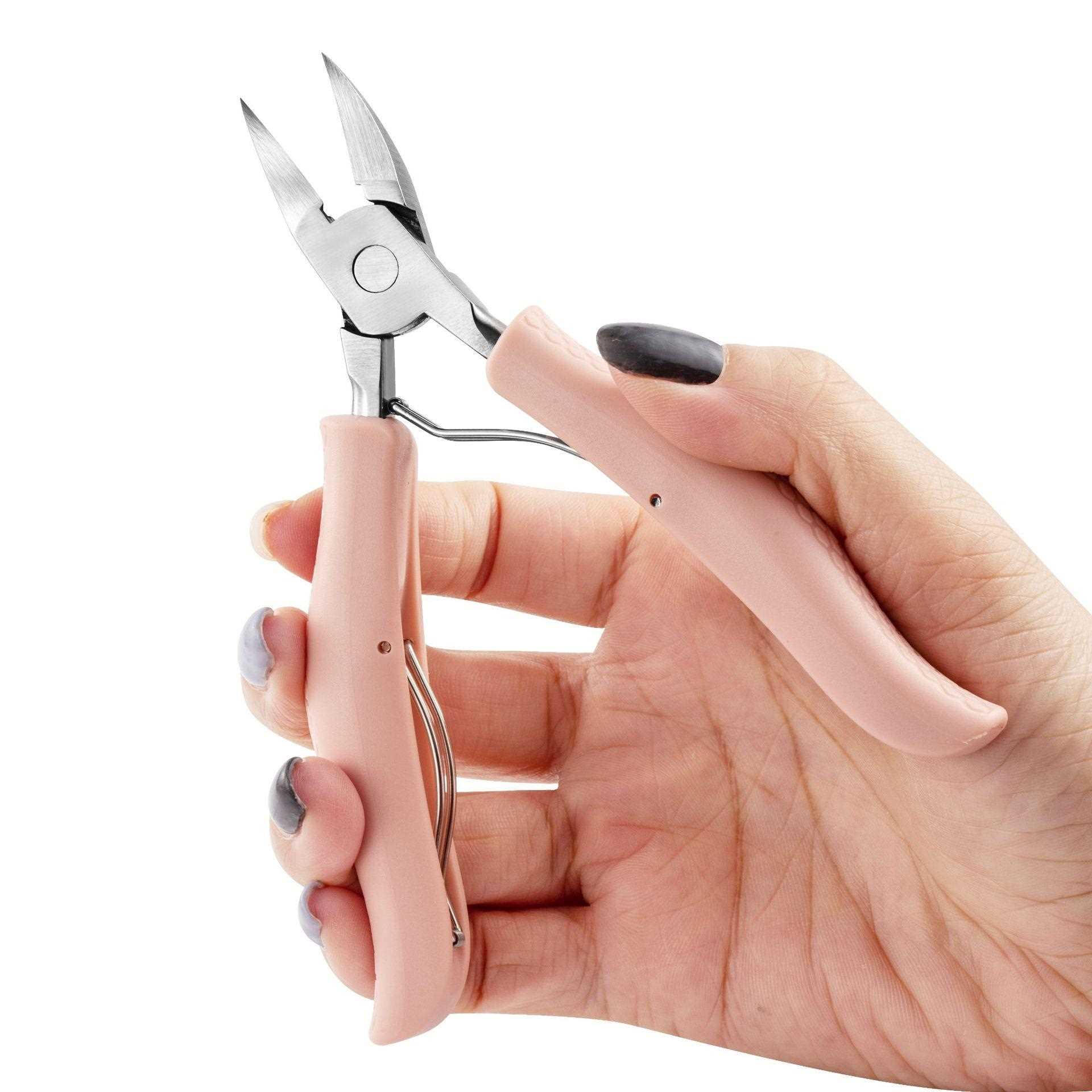 直销新款不锈钢鹰嘴钳剪厚硬指甲去死皮钳指甲钳子指甲剪脚趾甲美