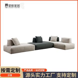 轻奢贵妃沙发家用商用室内一站式 工厂华意客厅大沙发意式 设计