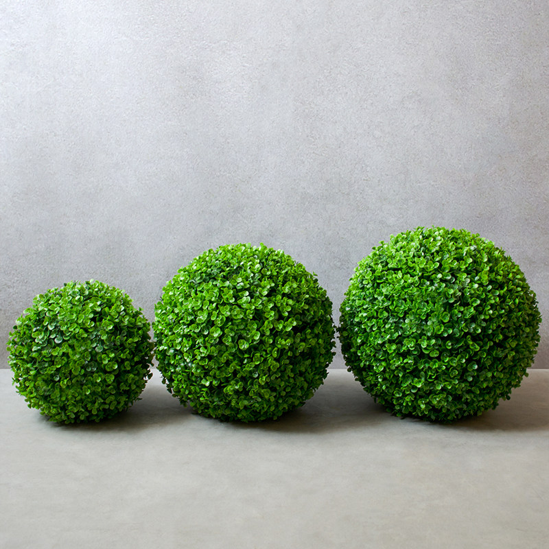仿真花艺尤加利草球苔藓花球绿色植物室内挂饰装饰品落地花瓶摆件