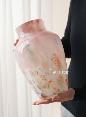 轻奢高级感小众琉璃花瓶