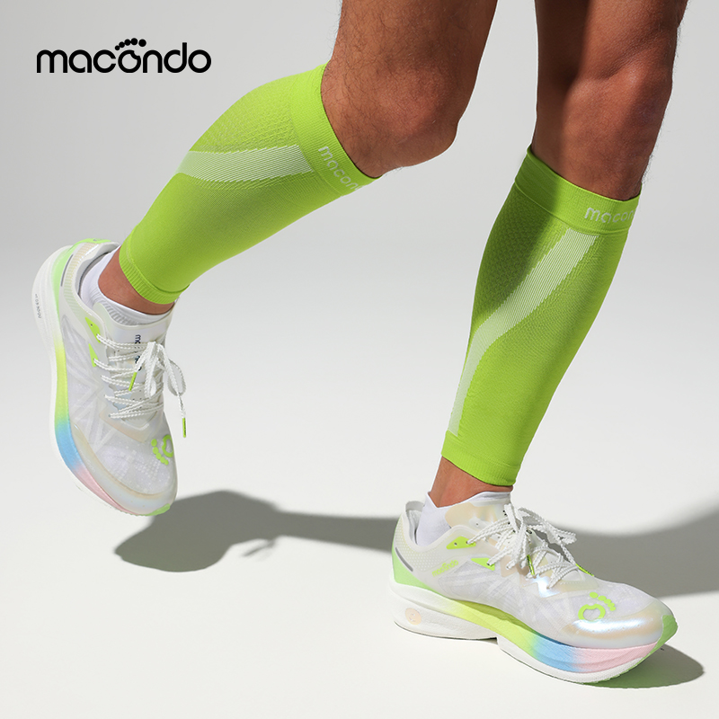 马孔多新款压缩小腿套男女马拉松跑步运动抗菌防磨训练压缩袜套