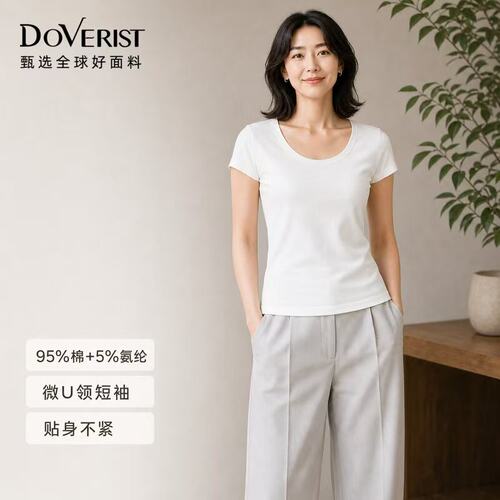DOVERISTchoiceU领修身女T恤