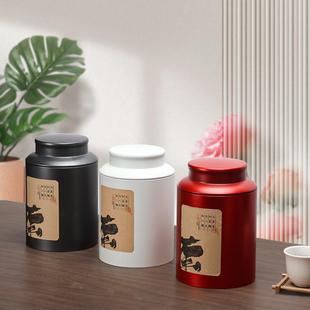 高档普洱茶储存罐茶叶罐铁罐陈皮大红袍马口铁茶罐圆罐源头厂家