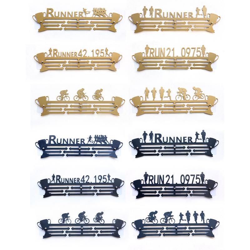现货跨境热卖铁艺奖牌挂架金属展示架国内电商马拉松运动骑行