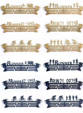 现货跨境热卖铁艺奖牌挂架金属展示架国内电商马拉松运动骑行