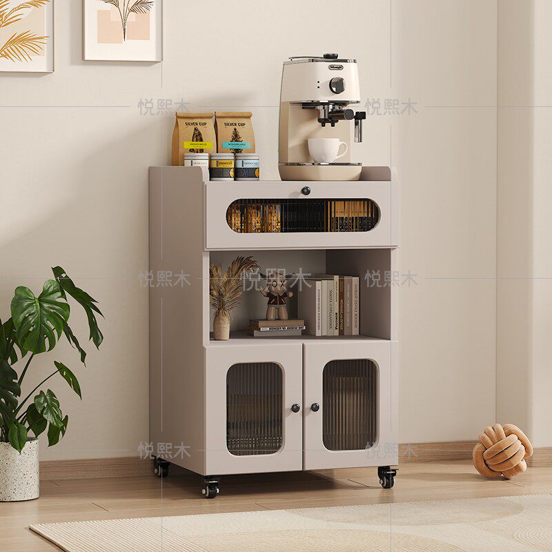 客厅置物柜厨房收纳架收纳柜微波炉置物架家用餐柜咖啡机鱼缸柜