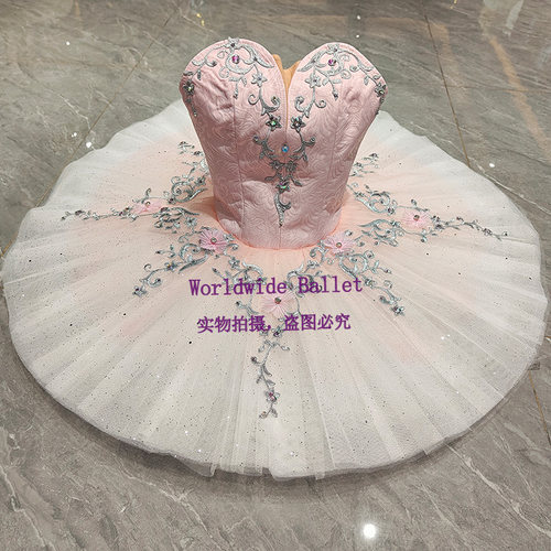 仙女娃娃变奏女简易版芭蕾舞裙儿童粉色演出tutu裙女童群舞表演服