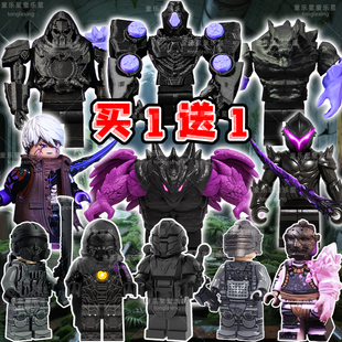 地铁逃生智造体魁积木人仔狼王弗拉迪狂火维列托雷斯怀特拼装玩具