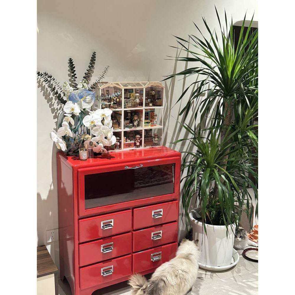 日式复古铁皮柜金属抽屉柜餐边柜收纳柜网红dulton整装其他卧室,电子元器件市场,其它元器件,淘宝优惠券,粉丝福利购,淘宝优惠卷