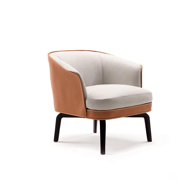 北欧单人沙发椅展厅酒店大厅接待会客椅简约现代小户型懒人椅