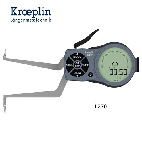 KROEPLIN数显式内测卡规L270内孔槽测量电子卡规