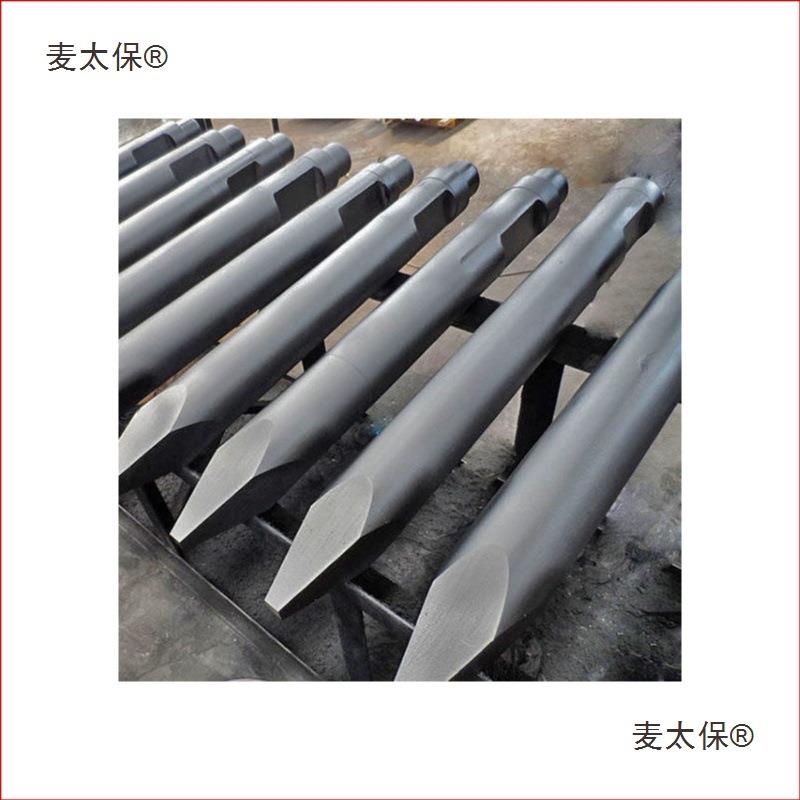 60挖机炮头破碎锤钎杆加长45/53/68/75/100炮钎耐磨140钢钎麦太保