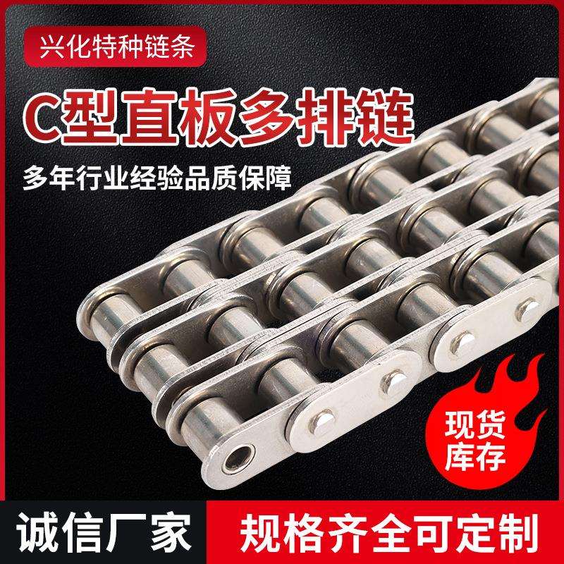 厂家供应C型直板多排链工业传动链条直板输送链条工业输送传动链