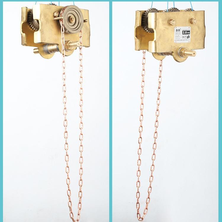 牧田BT4防爆手拉跑车1t/2t/3t/手拉单轨跑车防爆手推跑车