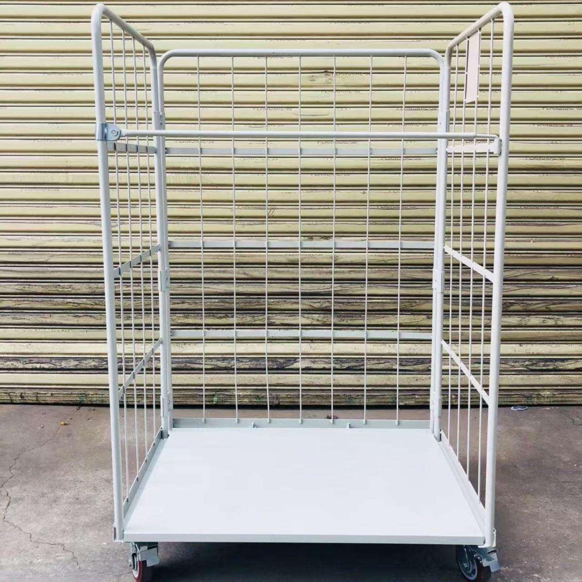 现货仓储分拣理货物流台车折叠移动周转推车快递物流搬运笼车