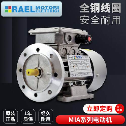 供应意大利RAEL三相异步铝壳感应电动机MIA系列0.37KW立卧式