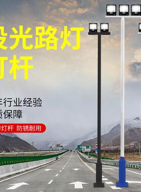 投光灯吊杆户外广场立柱水产照明直杆子2.6米33.54米等径