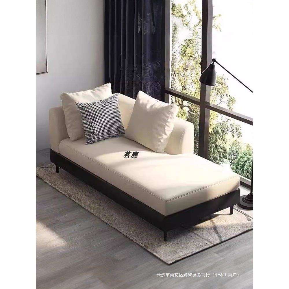 北欧布艺沙发床卧室贵妃榻客厅小户型双人贵妃位现代简约懒人沙发