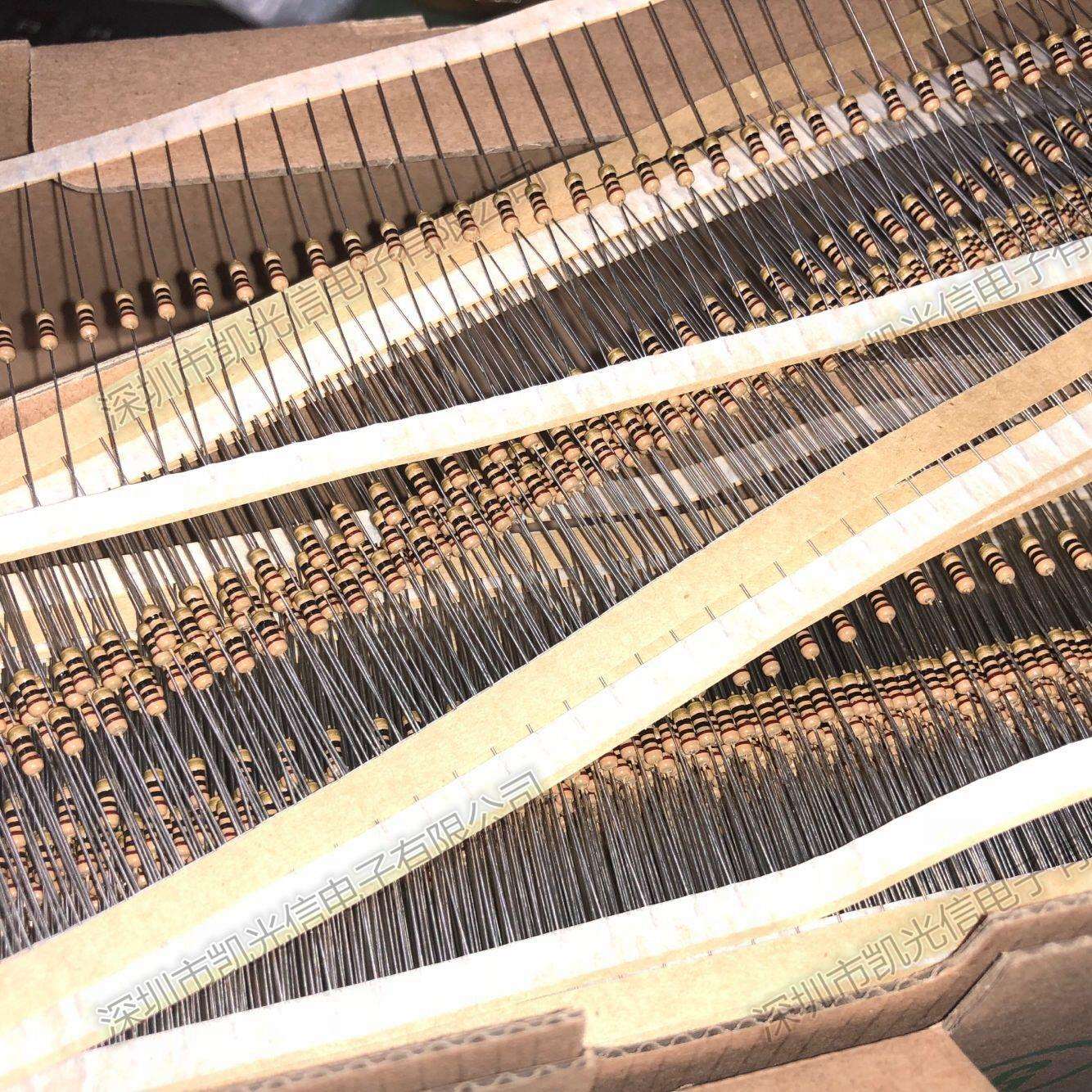 碳膜电阻1/4W0.25W180K180千欧5%四色环直插电阻5000只