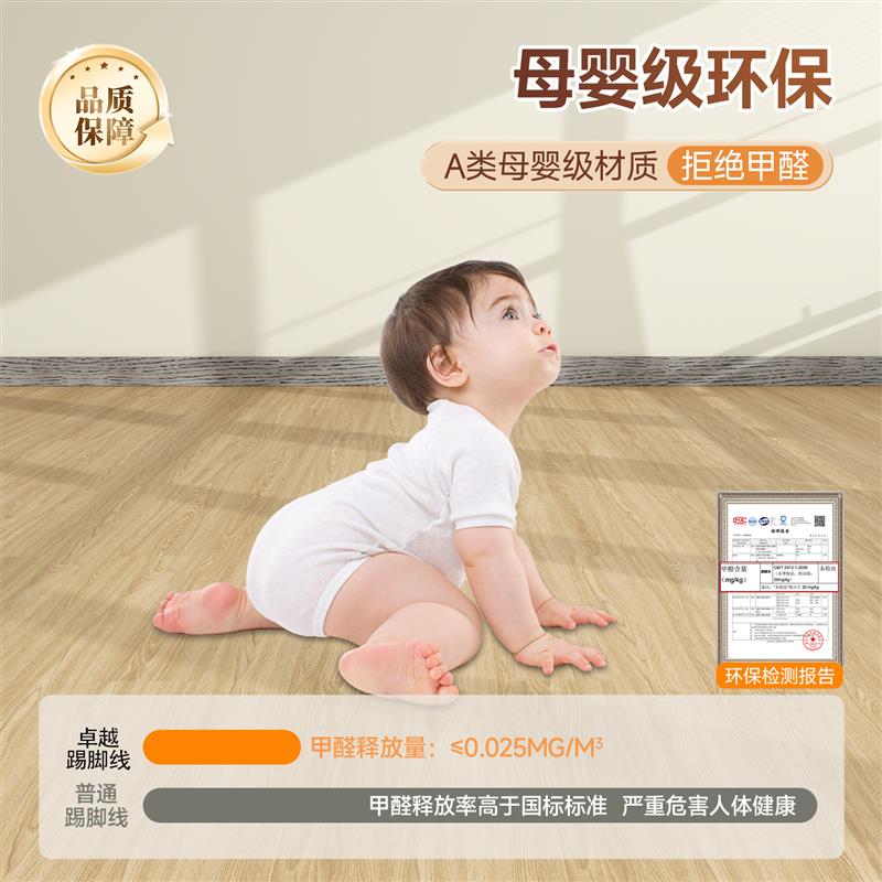 加厚仿木纹踢脚线防水防潮墙贴地脚线遮丑装饰腰线墙角线自粘贴纸