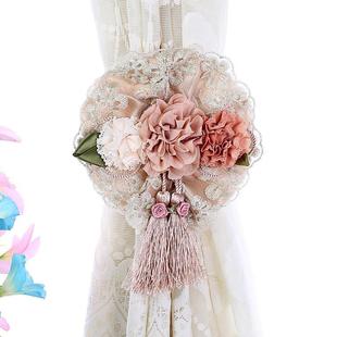 一对窗帘绑带绑绳绑花扎束带窗帘扣婚庆家用窗帘线帘门帘配件布艺
