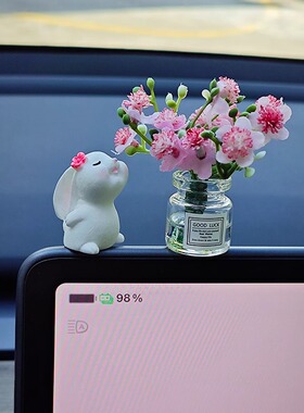 闻香兔小摆件迷你玻璃瓶